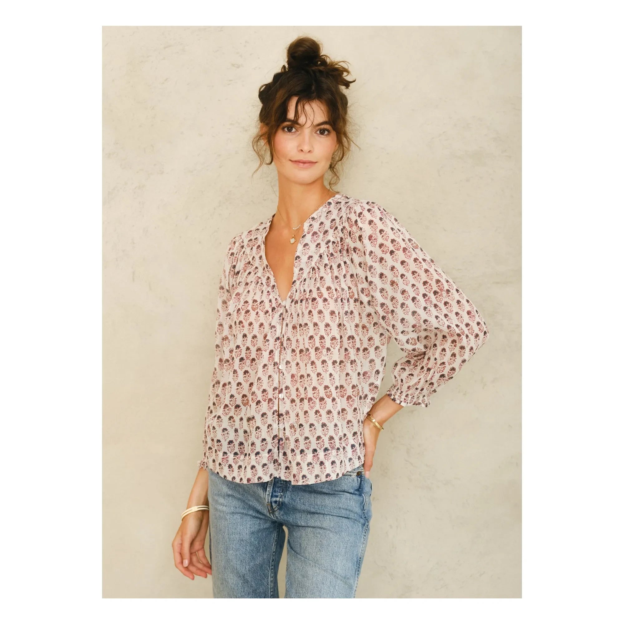 M.A.B.E. - Blusa Kiki Algodón | Rojo