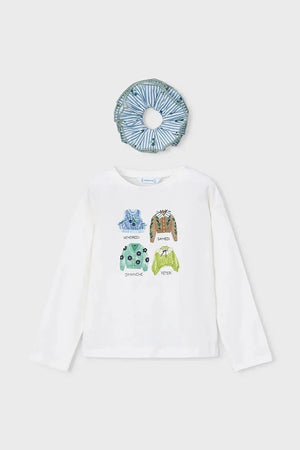 Blusa de manga larga de algodón para niños Mayoral