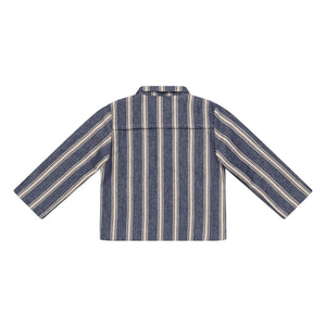 Donsje - Henrik Çizgili Overshirt Ceket | Mavi
