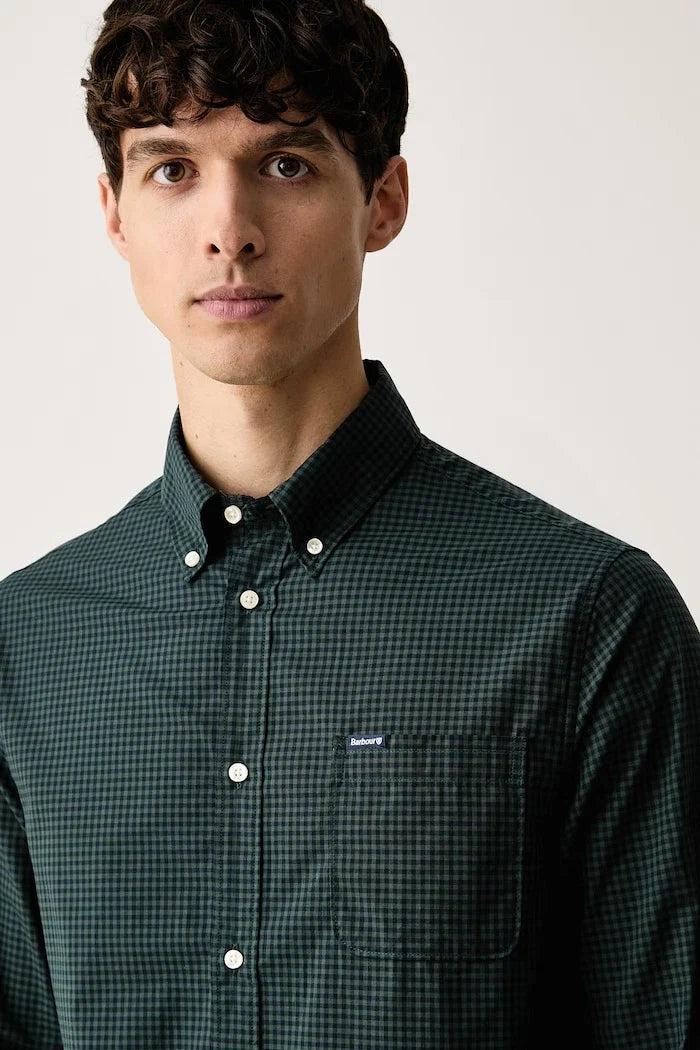 Camisa de algodón para hombre Barbour Harbourwall