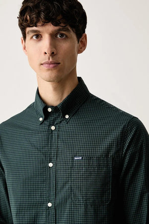 Camisa de algodón para hombre Barbour Harbourwall