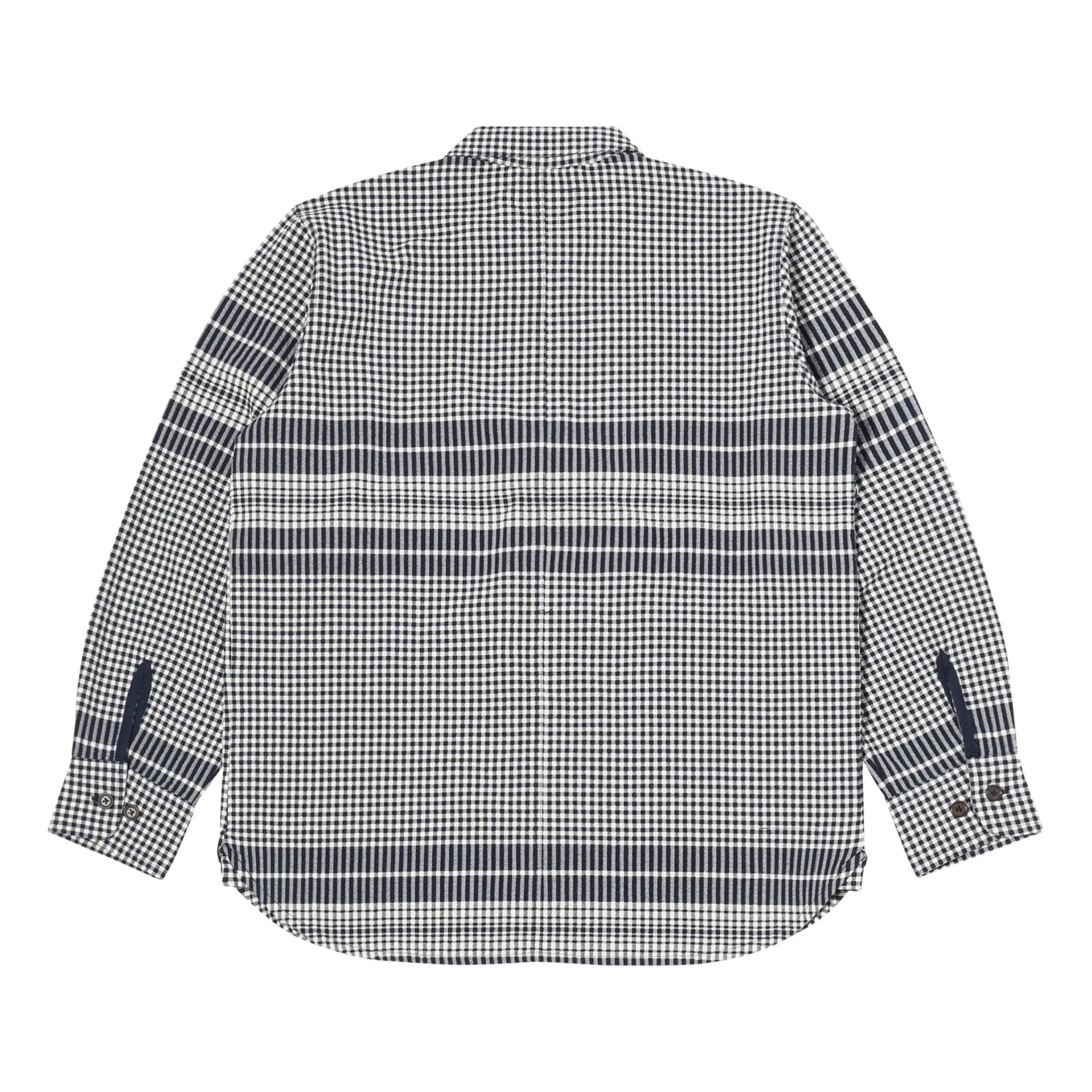 Universal Works - Camisa | Azul marino - Blanco roto