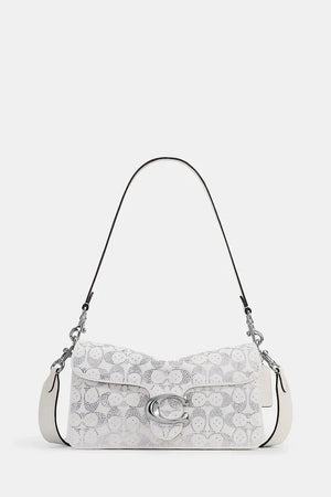 Bolso Coach de mujer en denim, bandolera Soft Crystal Denim Tabby Shoulder Bag 26