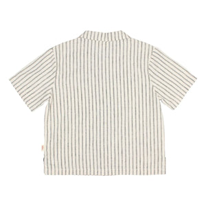 Búho - Camisa de lino a rayas | Crudo