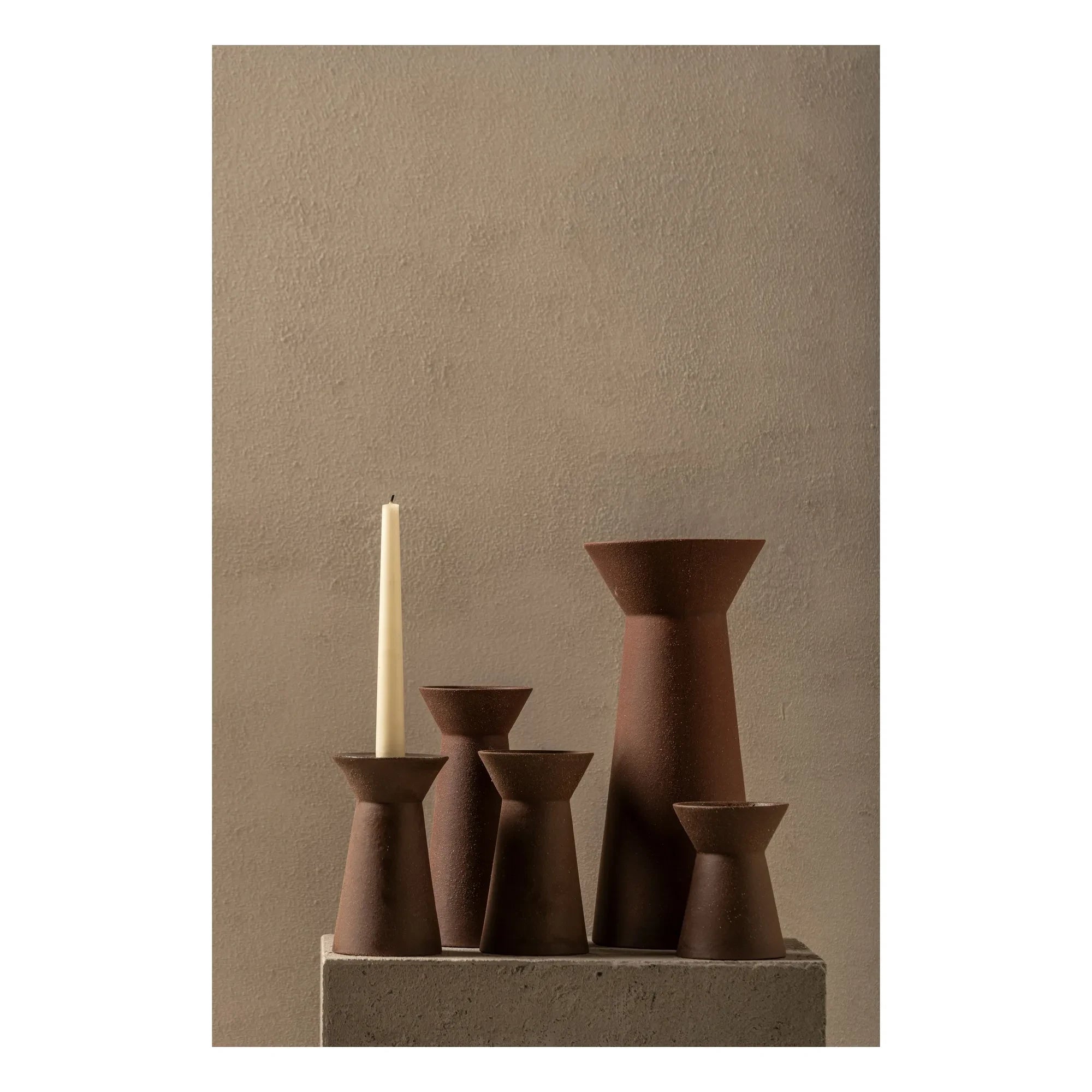 Serax - Jarrón de gres Marie-Ann 02, Marie Michielssen | Rojo ladrillo