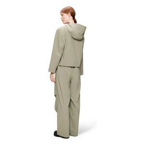 Rains - Chaqueta Corta con Cordón Hardshell W3 | Beige