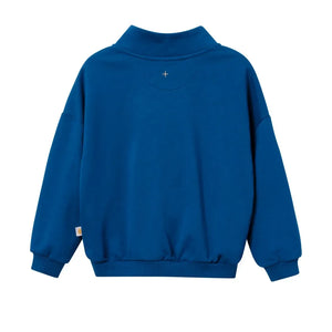 Goldie + Ace - Dağ Fermuarlı Sweatshirt | Mavi
