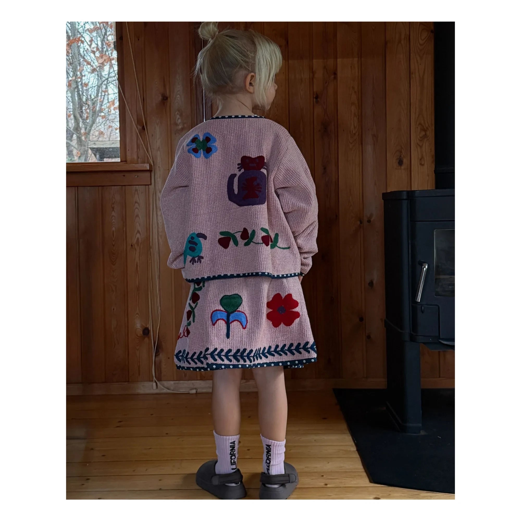 SISSEL EDELBO - Chaqueta de algodón orgánico Clio - Colección infantil | Rosa