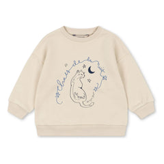 Konges Sløjd - Sudadera Lou Chat de Algodón Orgánico | Crema