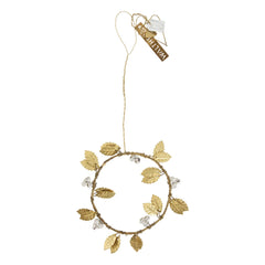 Walther & Co - Guirnalda decorativa de acebo | Oro
