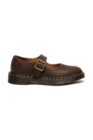 Bailarina Mary Jane Floral de Cuero Dr. Martens
