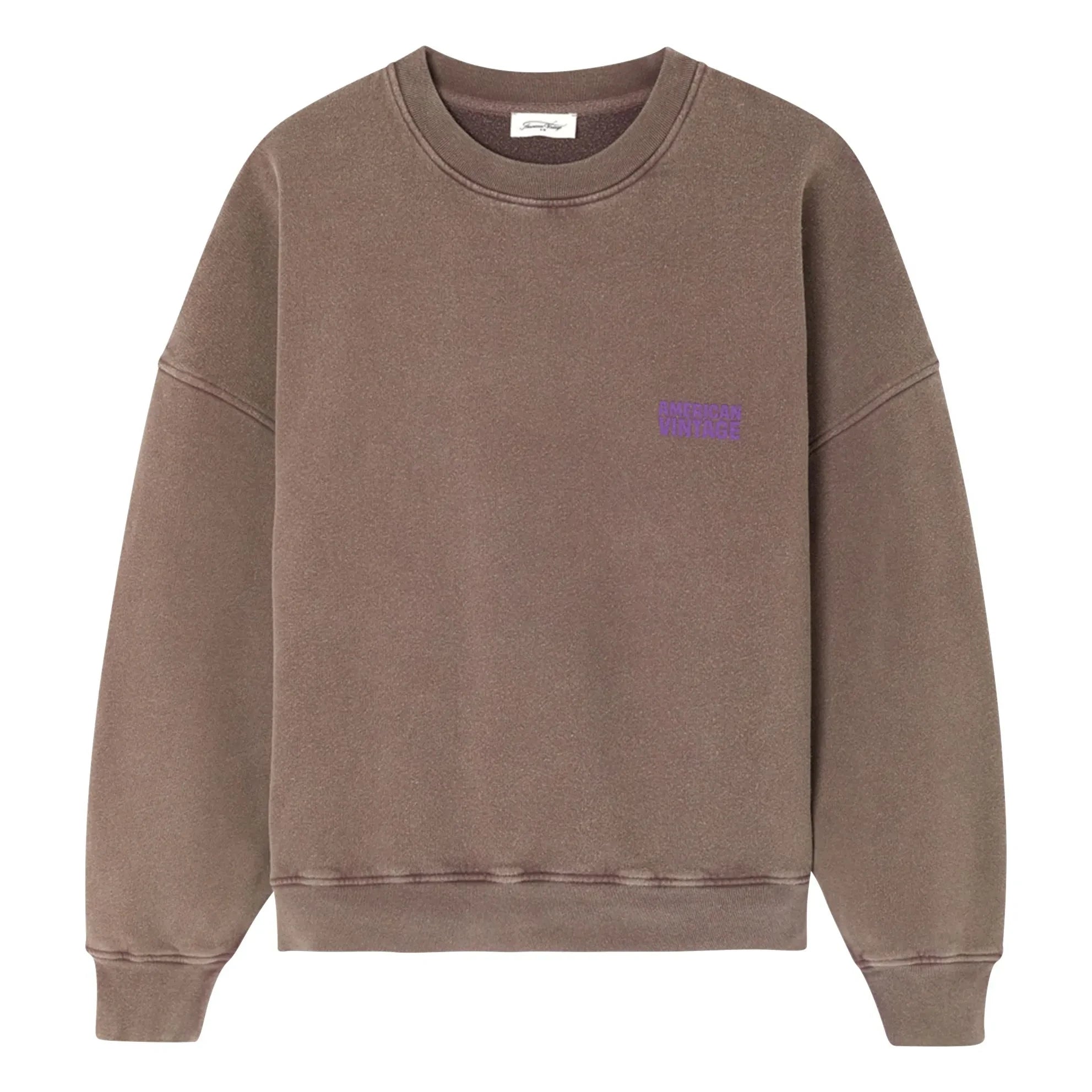 American Vintage - Sudadera de algodón Plizzy | Marrón