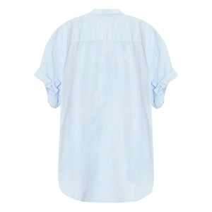 Xirena - Channing Camisa de popelín de algodón | Azul claro
