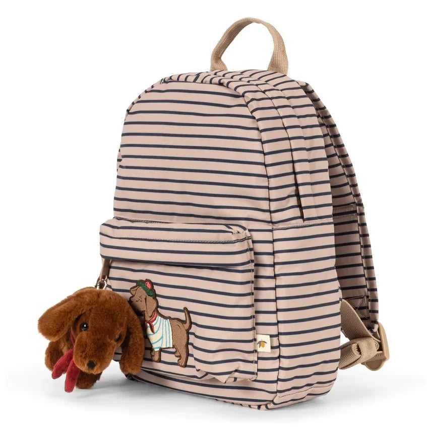 Konges Sløjd - Mochila Nohr Mini a Rayas | Beige