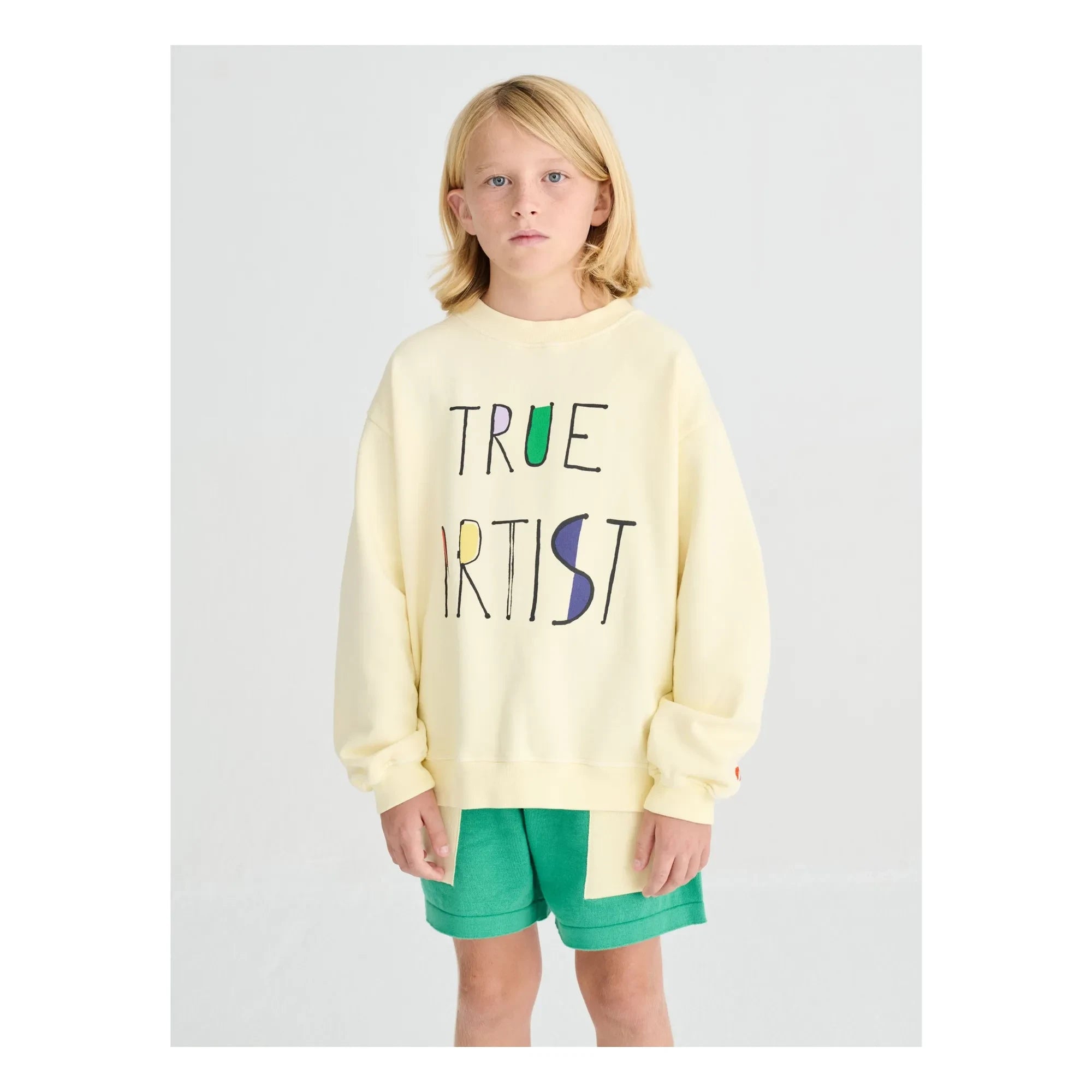 True Artist - Sweat N°11 Algodón orgánico | Amarillo pálido