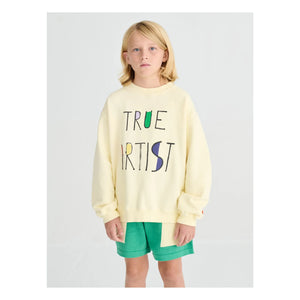 True Artist - Sweat N°11 Algodón orgánico | Amarillo pálido