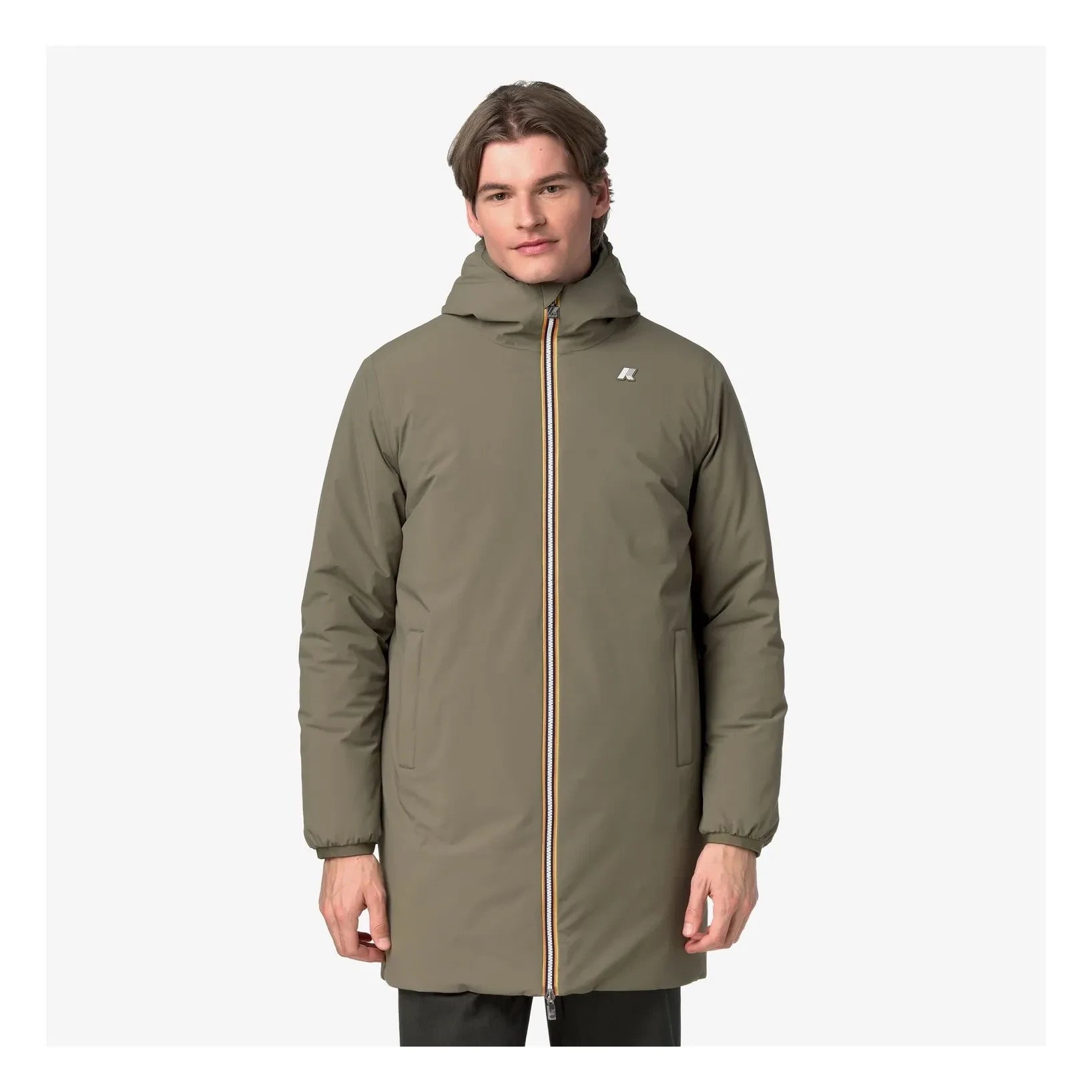 K-way - Jack St Warm Çift Taraflı Ceket | Haki