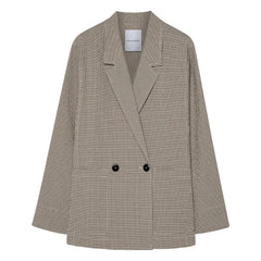 Pomandère - Chaqueta de algodón con cuadros | Crema