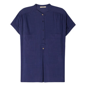 Sessùn - Blusa Camille | Azul marino