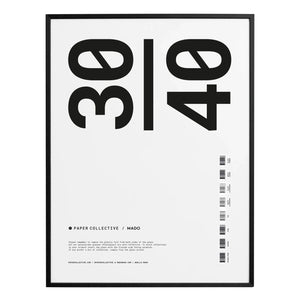 Paper Collective - Marco de madera | Negro