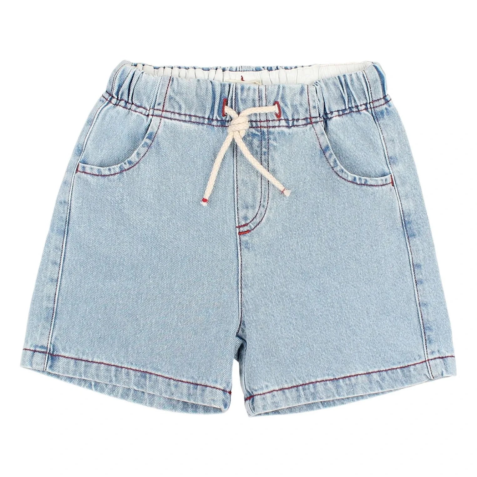 Búho - Bermuda de denim lavado | Azul claro