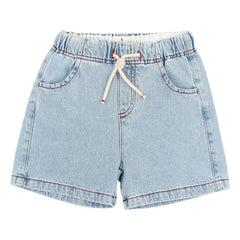 Búho - Bermuda de denim lavado | Azul claro