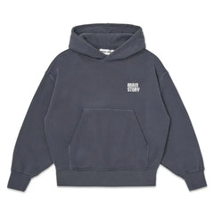 Main Story - Organik Pamuk Logolu Kapüşonlu Sweatshirt | Gri
