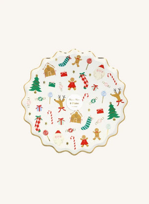 Meri Meri - Joli Noël platos grandes - set de 8