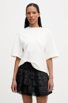 AllSaints Paloma - Camiseta ancha de algodón para mujer