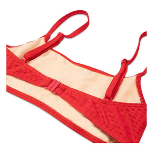 Miska Paris - Top de bikini fruncido | Rojo
