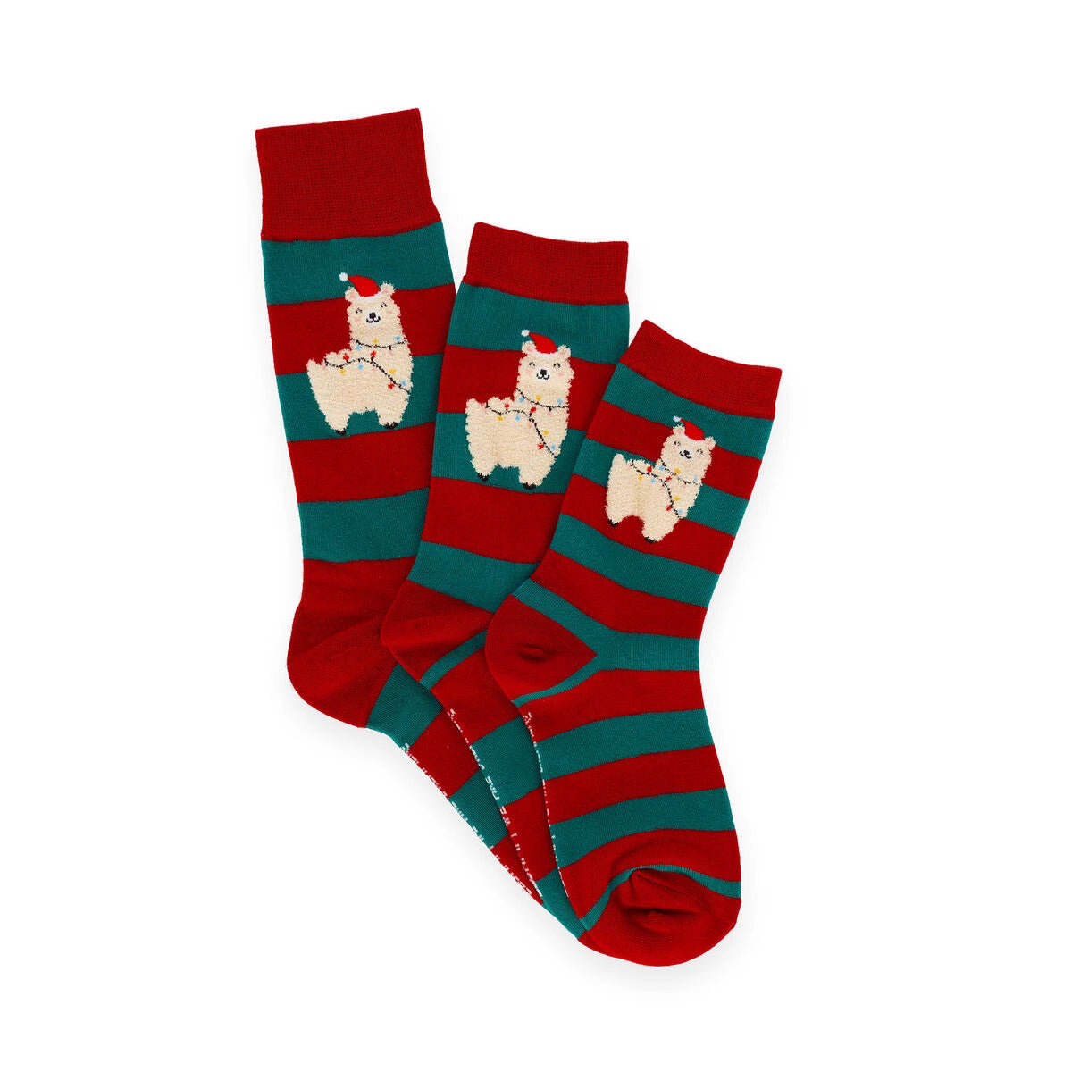 Legami - Calcetines de Navidad Llama Talla 41-47 - ¡Un Ajuste Perfecto!