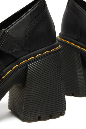 Zapatos de piel con tacón grueso Mary Jane Eviee de Dr. Martens