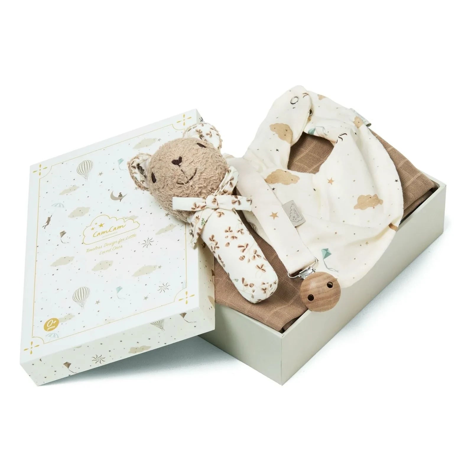 Cam Cam - Set de regalo de nacimiento Dreamland | Azul claro