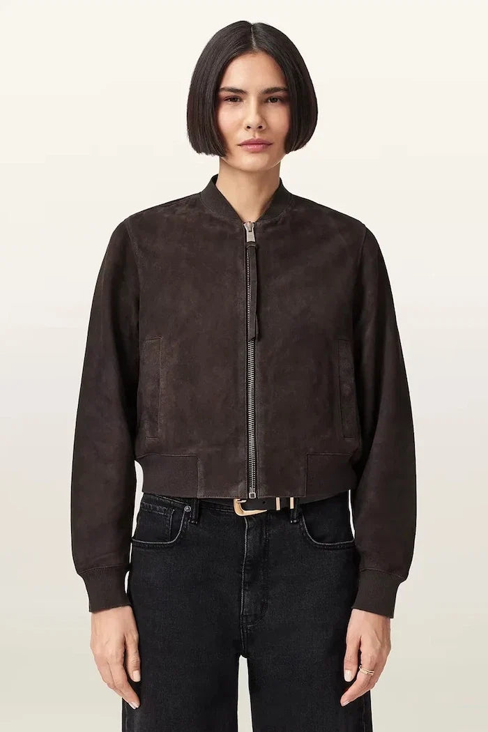 Chaqueta bomber de ante para mujer ORTEN de AllSaints