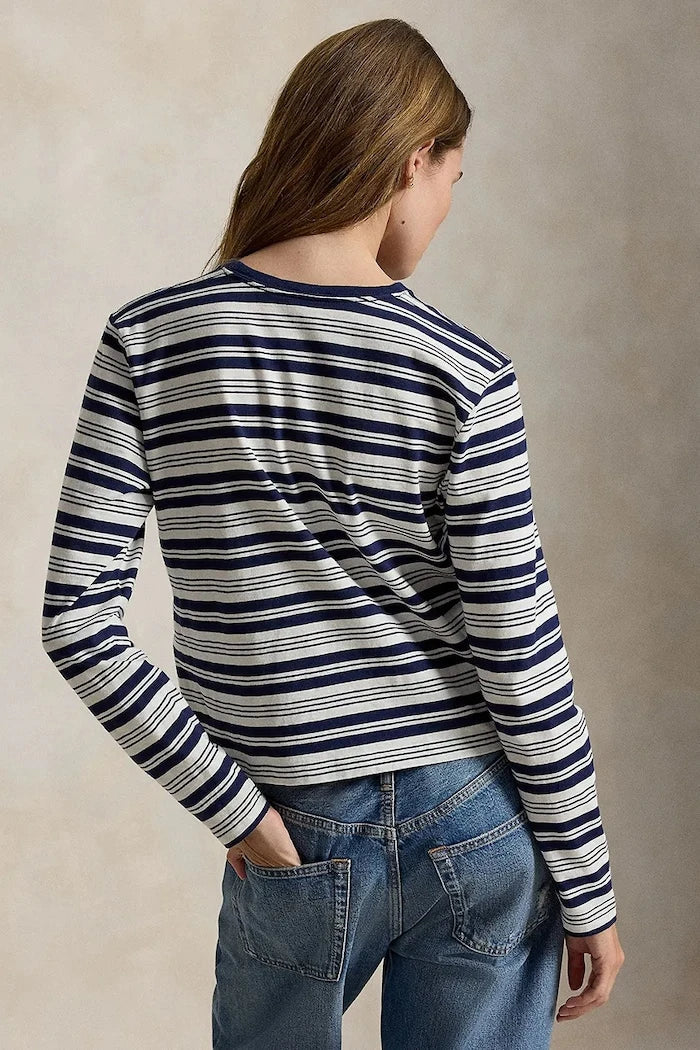 Blusa de algodón de manga larga Polo Ralph Lauren para mujer