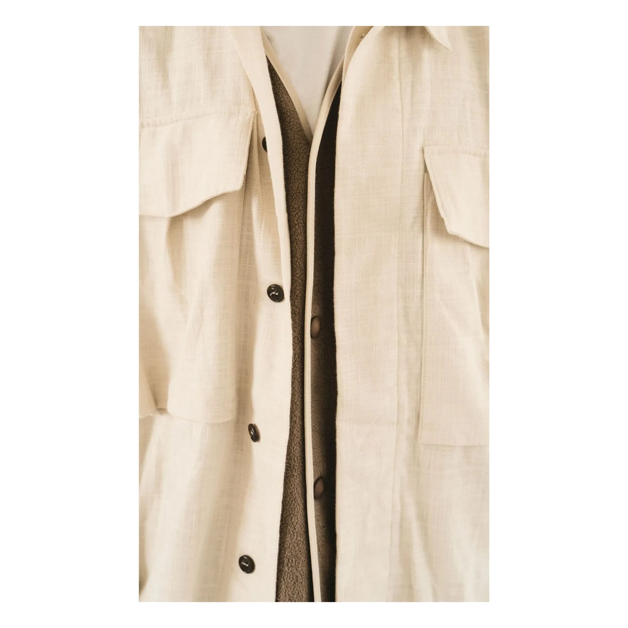 Wooden Store - Sobrecamisa militar | Crema