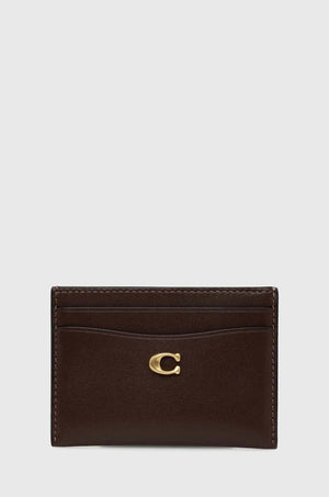 Estuche para tarjetas Coach Essential Card Case de piel