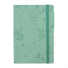 Legami - Cuaderno con Páginas en Blanco y Funda Suave Monocromática - Jardín Botánico - Mi Cuaderno