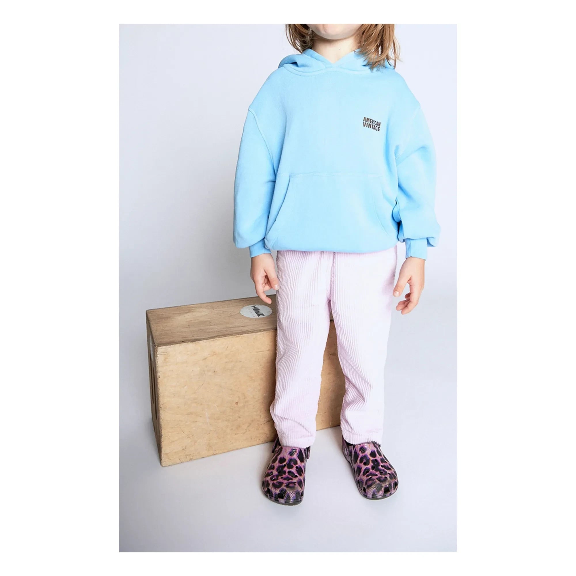 American Vintage - Pantalones de Terciopelo | Rosa Empolvado