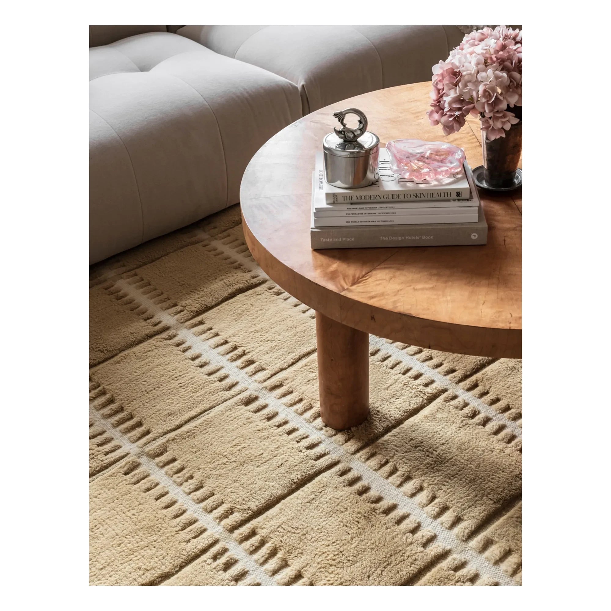 Layered - Alfombra de lana Lilly | Mostaza
