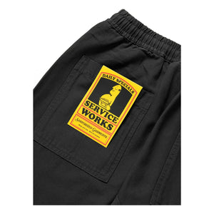 Service Works - Pantalón de chef Moleskin Algodón orgánico | Noir foncé