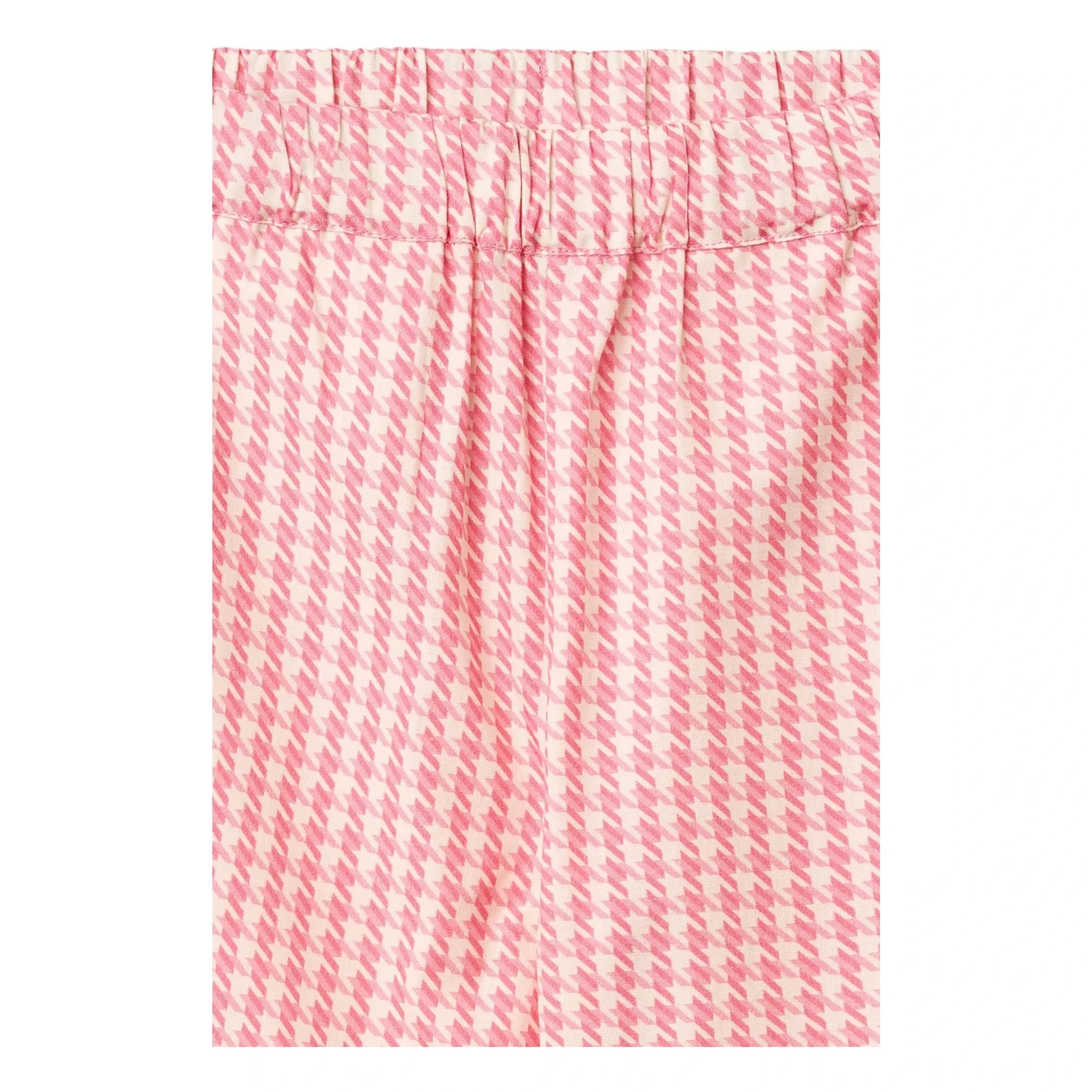 Copenhagen Colors - Pantalones de algodón orgánico Príncipe de Gales | Rosa