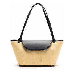 Elleme - Bolso bandolera de rafia y cuero | Natural