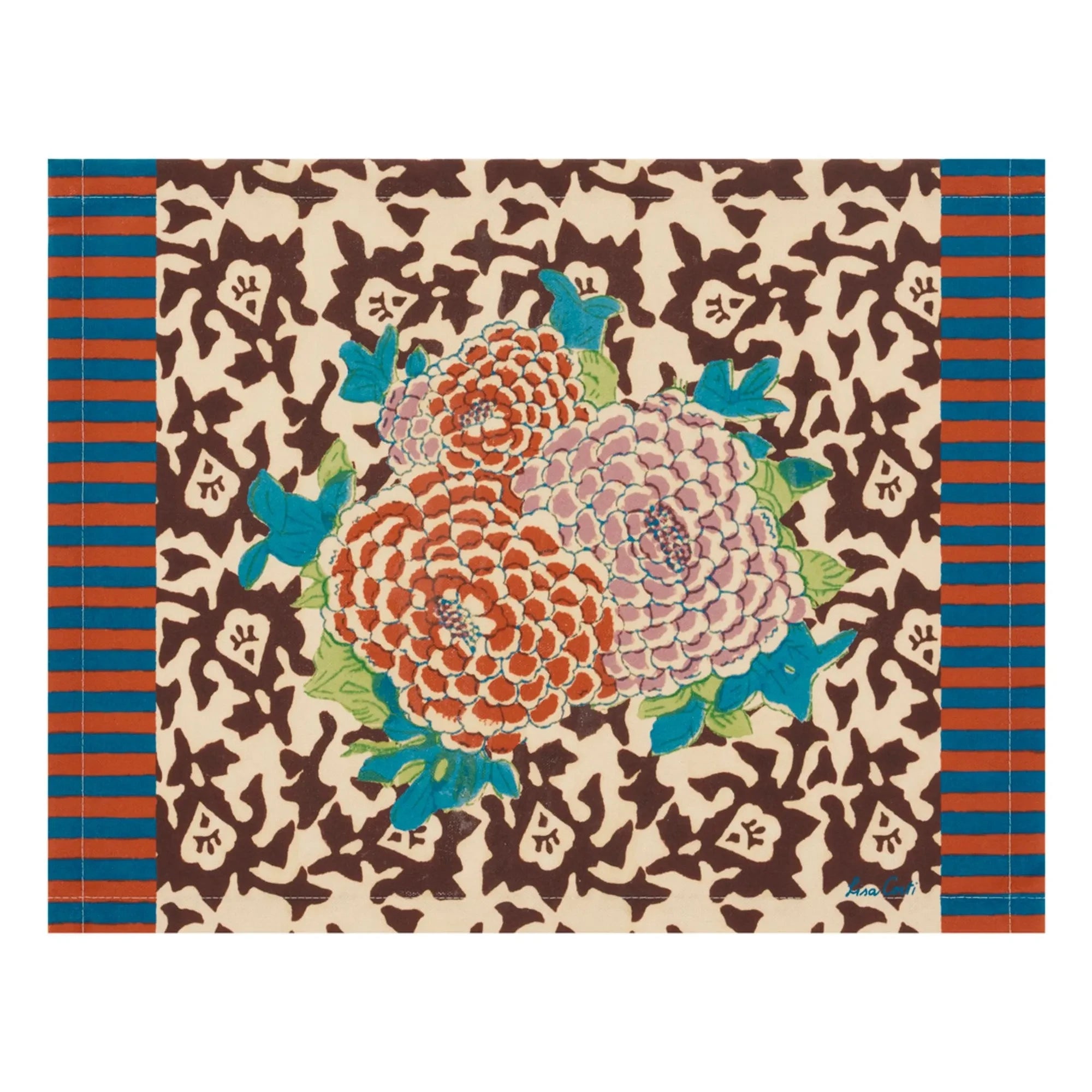 Lisa Corti - Salvamanteles individual Arabesque Corolla