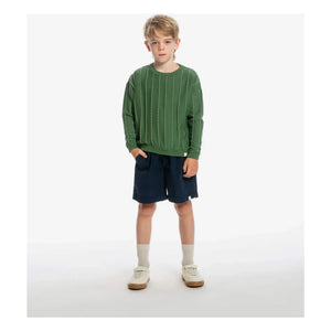 Matona - Jersey de algodón orgánico a rayas | Verde