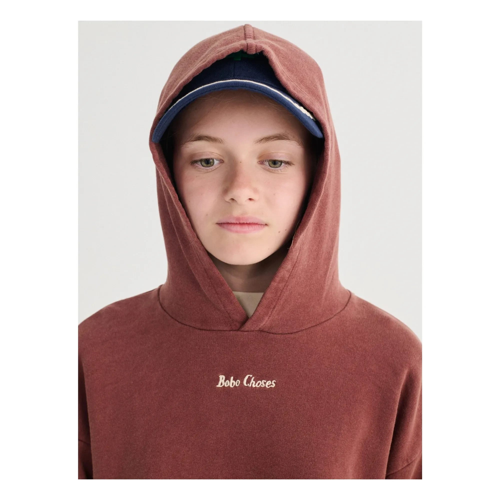 Bobo Choses - Sudadera con capucha de algodón orgánico Bobo Choses | Marrón
