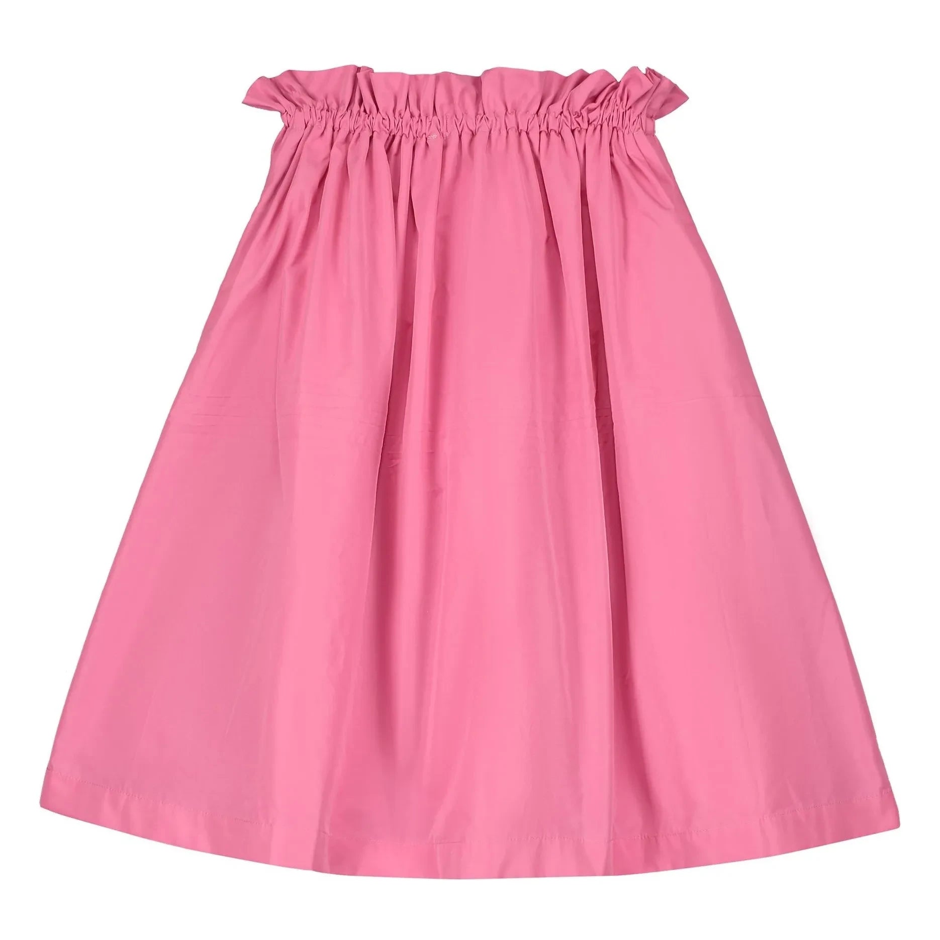 Tangerine - Falda midi con cintura fruncida | Rosa