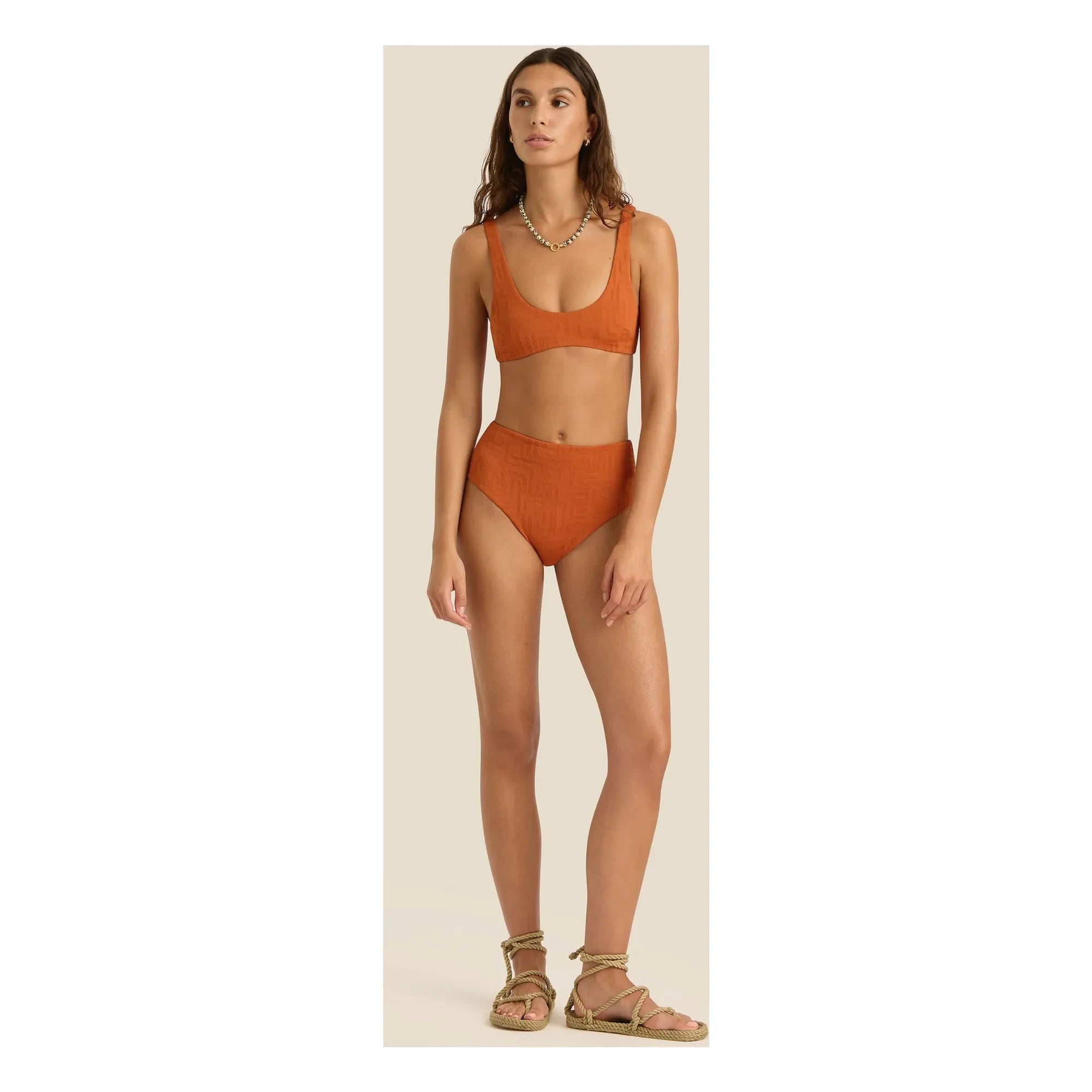 Soleil Soleil - Flo Jersey Top | Terracota