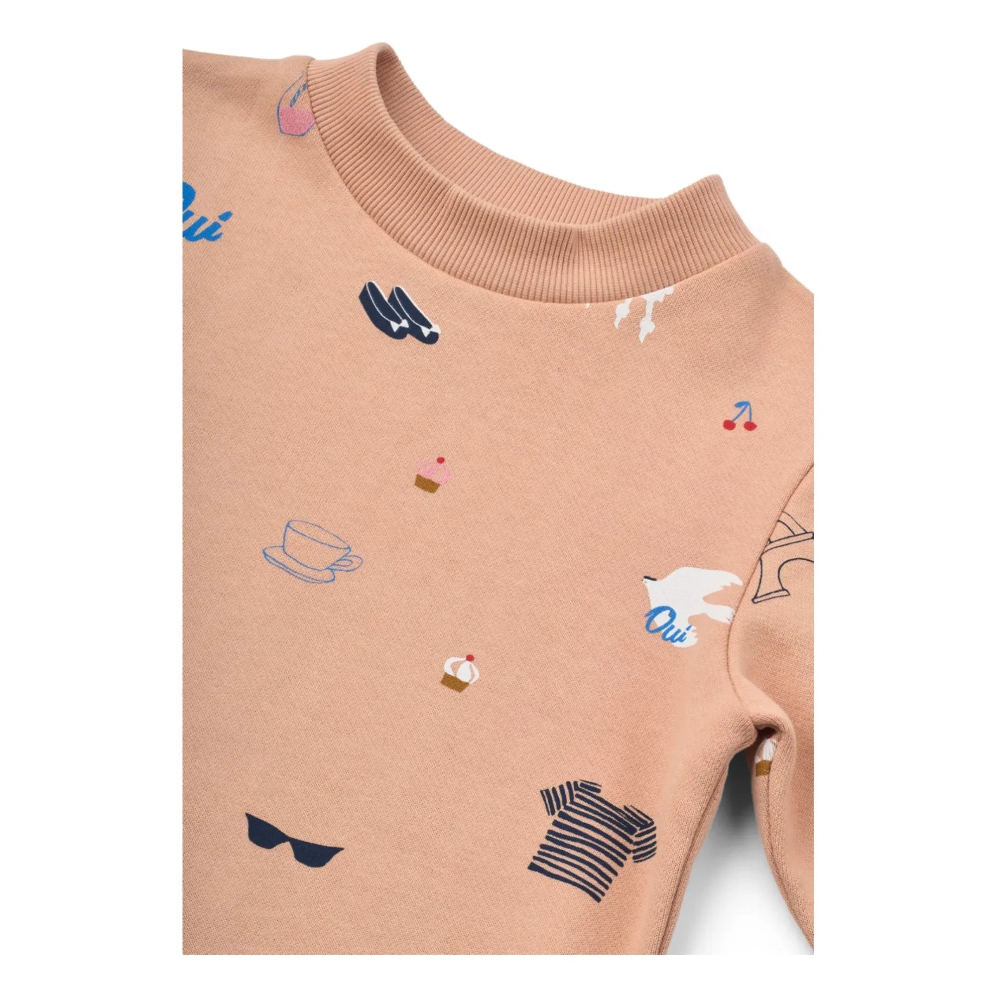 Liewood - Sudadera de algodón orgánico Thora Paris | Melocotón