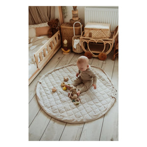 Play and Go - Bolsa/alfombra pequeña para niños Noomad - Rayas | Azul
